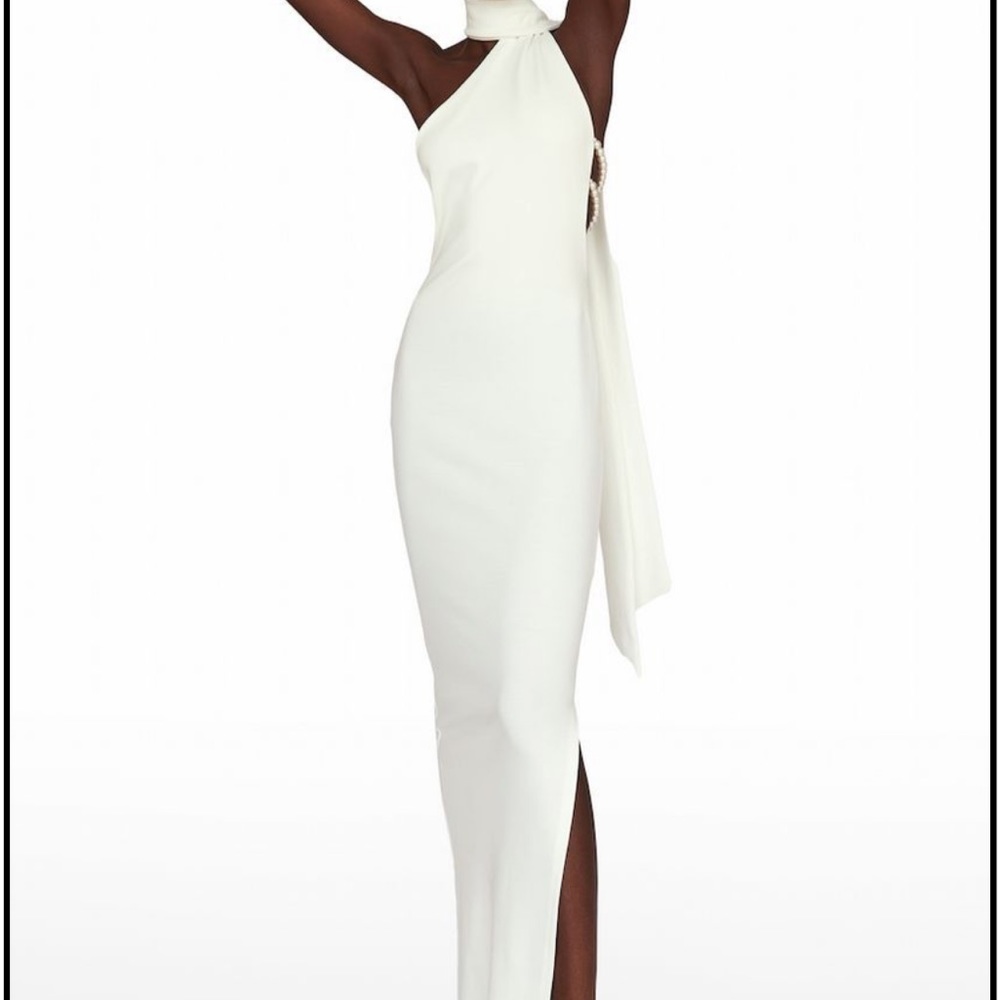 NWT Khanums Kara Maxi Scarf Dress White/ivory